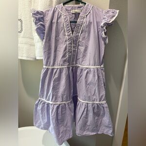 She + Sky Lavender Ruffle Dress
